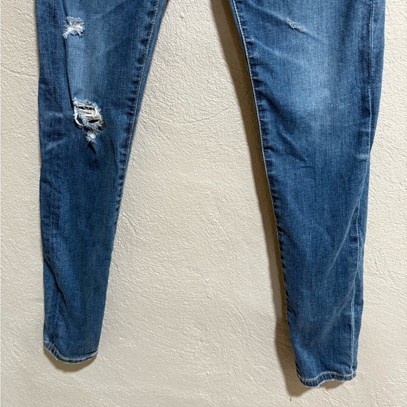 AG Adriano GOLDSCHMIED the Farrah Ankle Women's Blue Distressed Jeans Size 27 - Picture 4 of 9